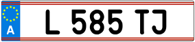 Trailer License Plate